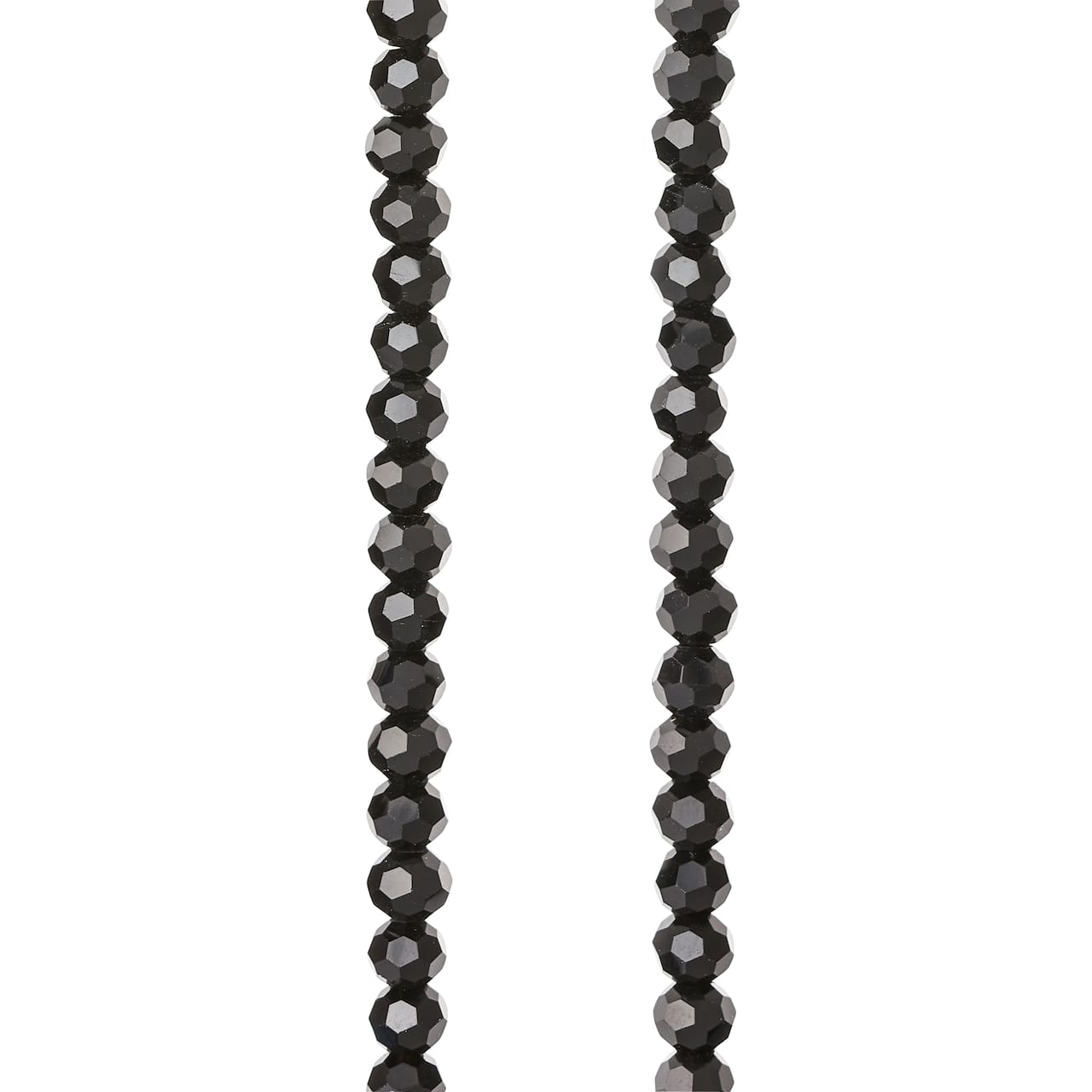 Black Faceted Glass Beads, 3mm by Bead Landing&#x2122;